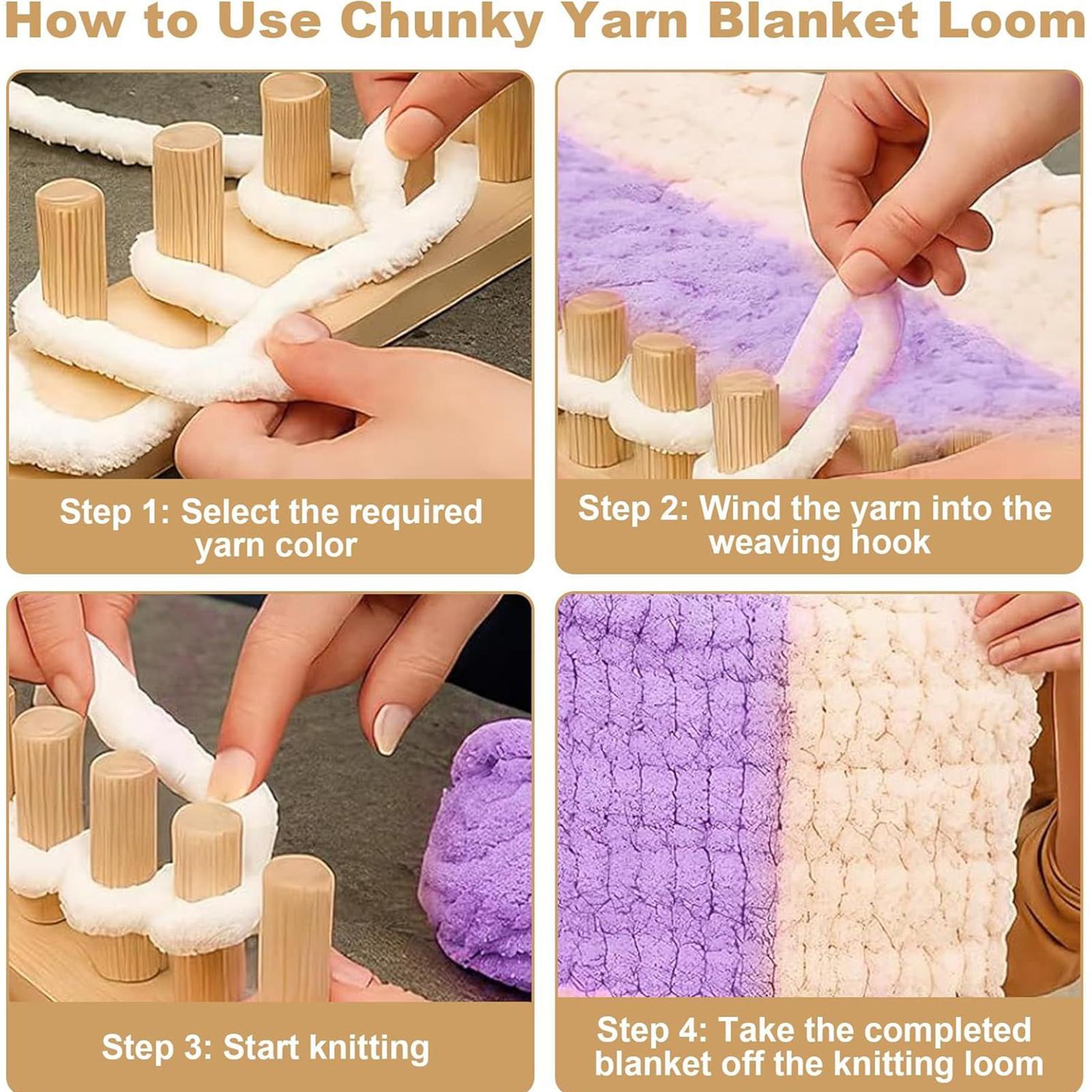 Sewing Knit - 手編み機 太糸編み機キット 手編みセット クラフト趣味初心者向け 編み物 毛布