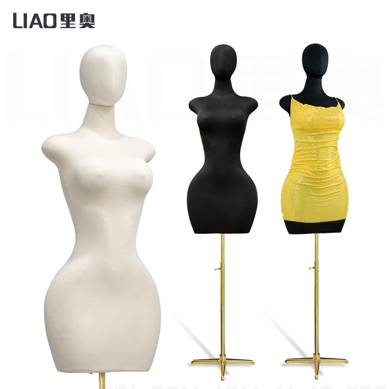 Dress Form Mannequin - 半身カーヴィーマネキン胴体女性用デコートゥール大きなお尻のマネキン婦人服展示用トルソー