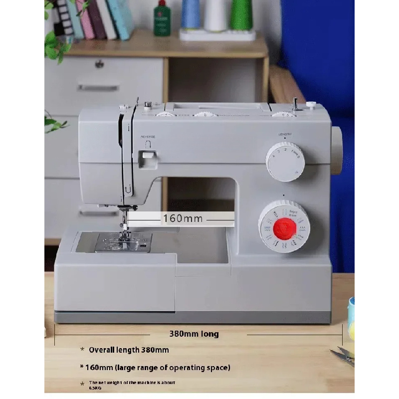 Sewing Lab - シンガー44ヘビーデューティーミシン、付属アクセサリーキット付き、0Wハイパワー多機能卓上ミシン台車
