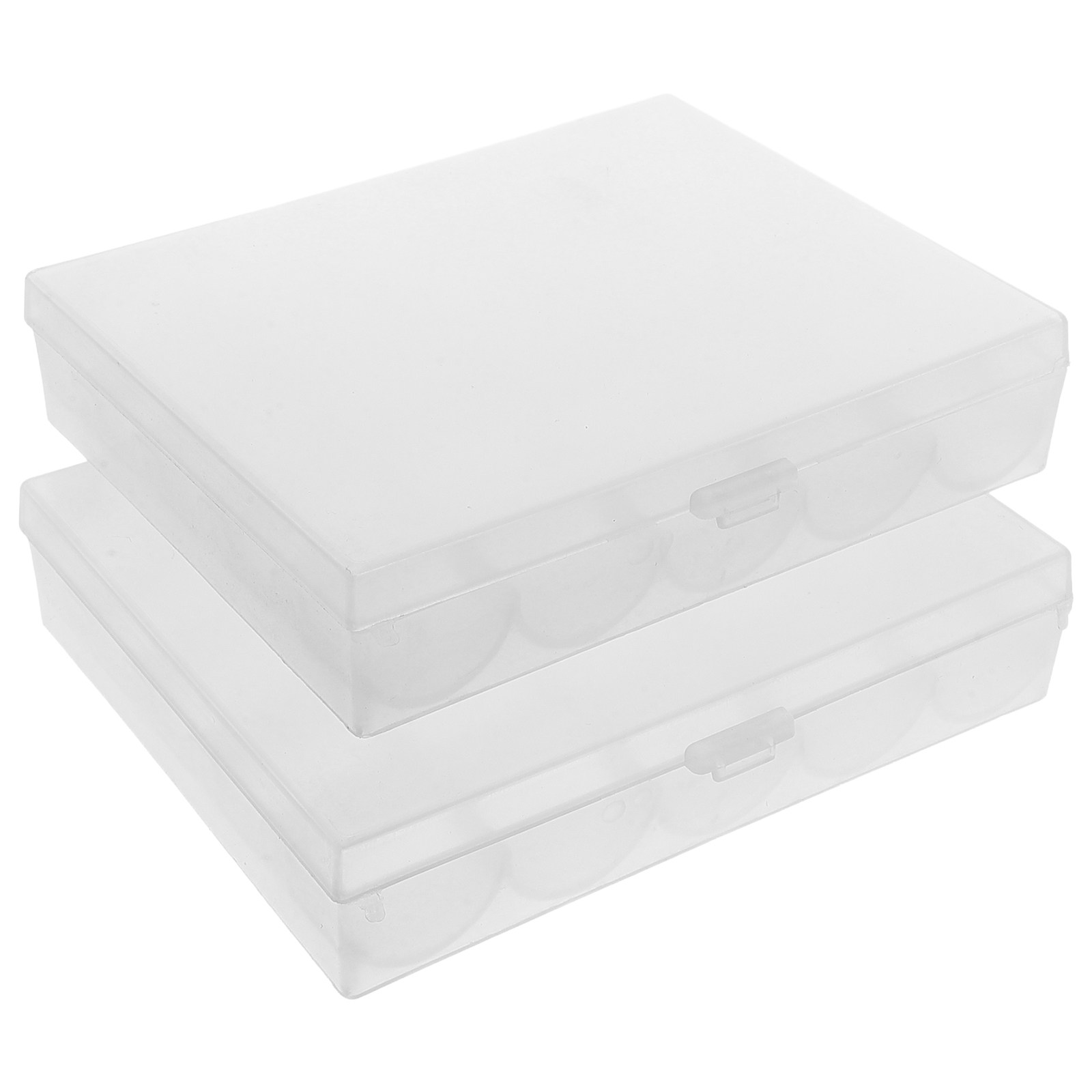 Bobbin Organizer Box - 2個入りボビン収納ボックス プラスチック製ミシン部品オーガナイザー 透明コンパクト空ボビンケース クラフト用品収納容器