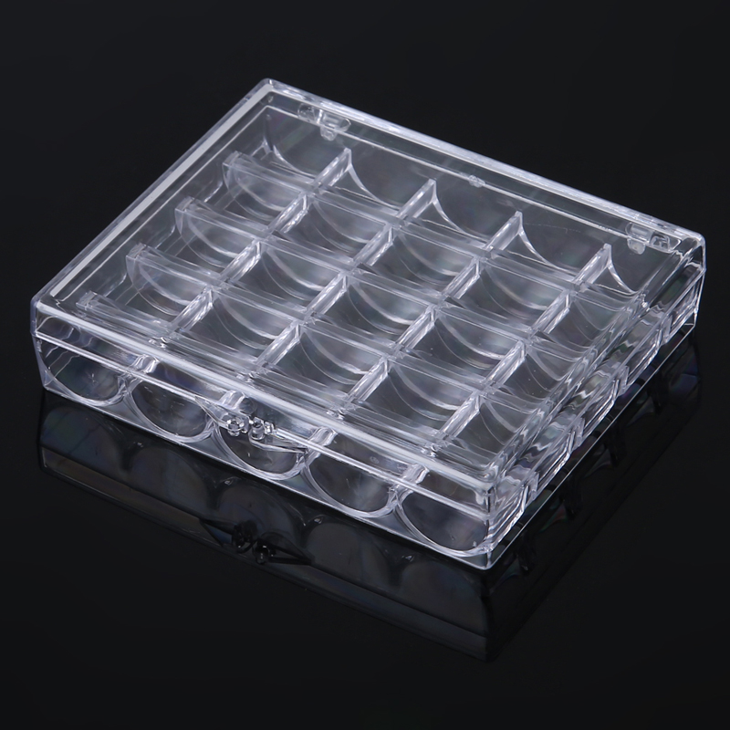 1個入り 25個の空ボビン収納ボックス 裁縫道具 プラスチッ - Bobbin Organizer Box のレビューと価格