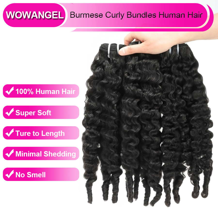 WOWANGEL ビルマ産カールヘアバンドル 100%人毛バ - Sewing Technology のレビューと価格