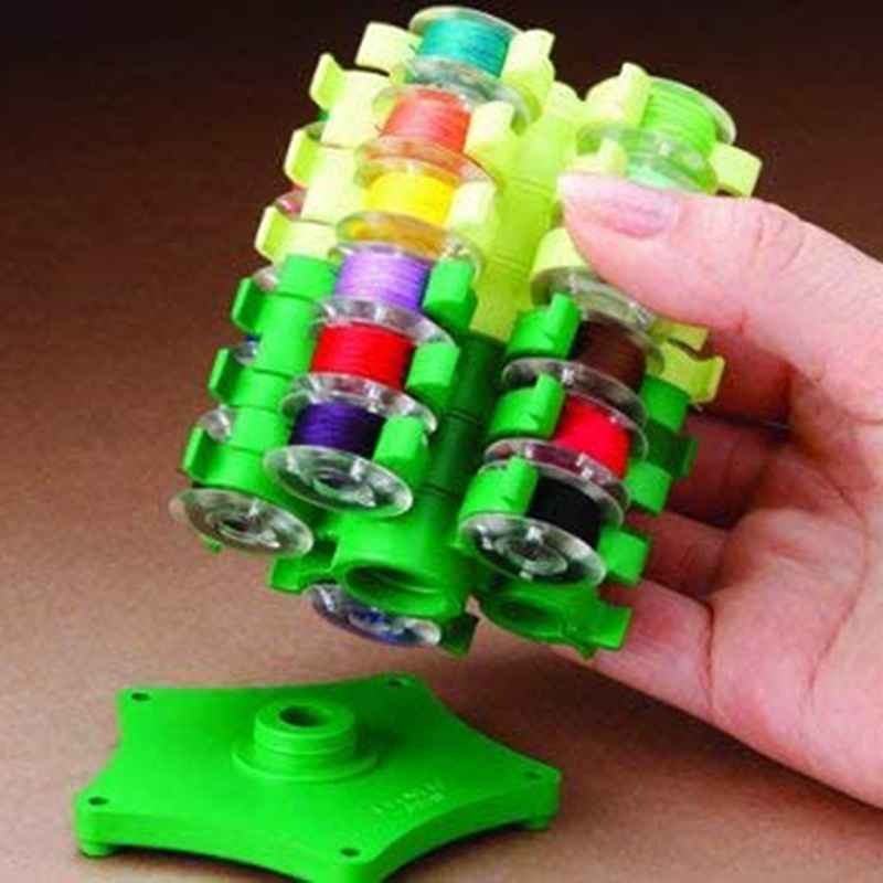 ミシン用収納クリップホルダー、30糸スプール用スレッドホルダ - Bobbin Organizer Box のレビューと価格