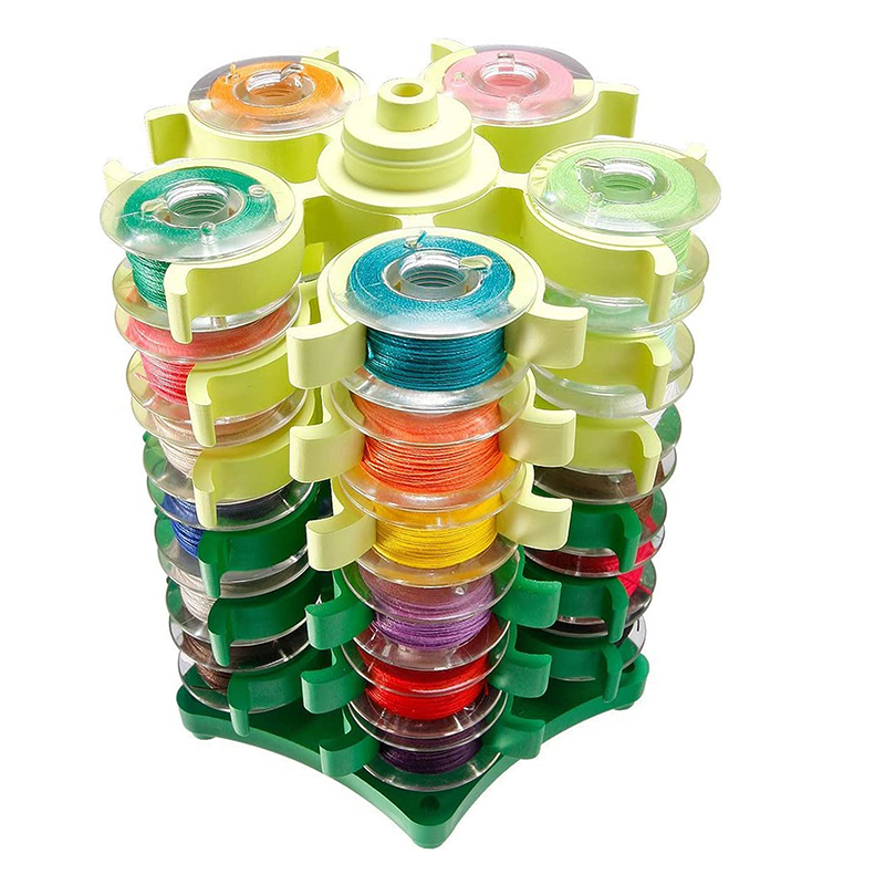 ミシン用収納クリップホルダー、30糸スプール用スレッドホルダ - Bobbin Organizer Box のレビューと価格