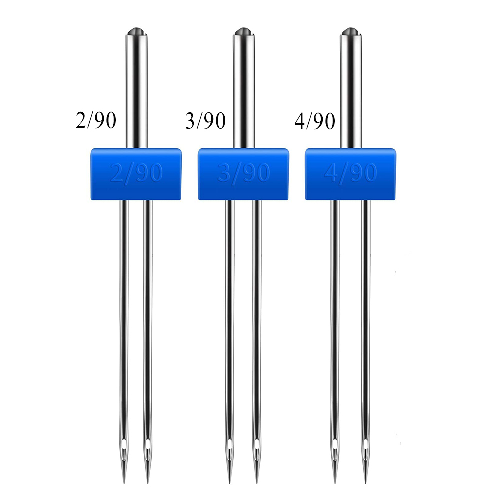 3個ミシン針ダブルツイン針ピンストレッチボックス家庭用ミシン - Twin Needle Stretch のレビューと価格