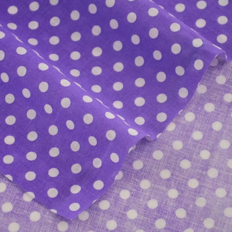 白いオレンジの水玉模様の綿生地,パッチワーク,ホームテキスタ - Sewing In Textile のレビューと価格