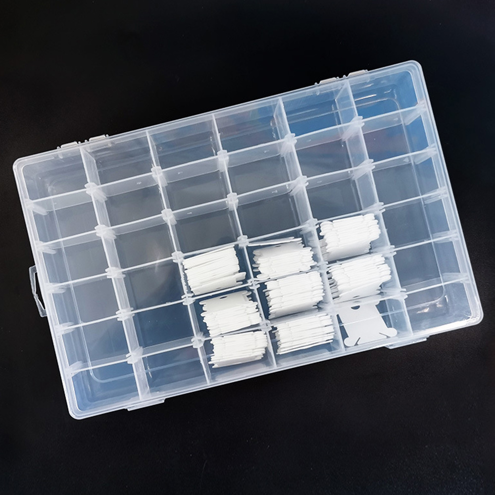 J1UL1N 36 グリッドプラスチック刺繍糸オーガナイザー - Bobbin Organizer Box のレビューと価格