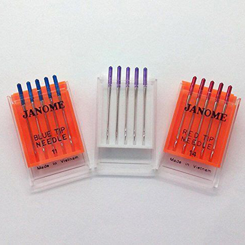 ジャノメミシンブルーチップニードルサイズ11パープルチップニ - Twin Needle Stretch のレビューと価格