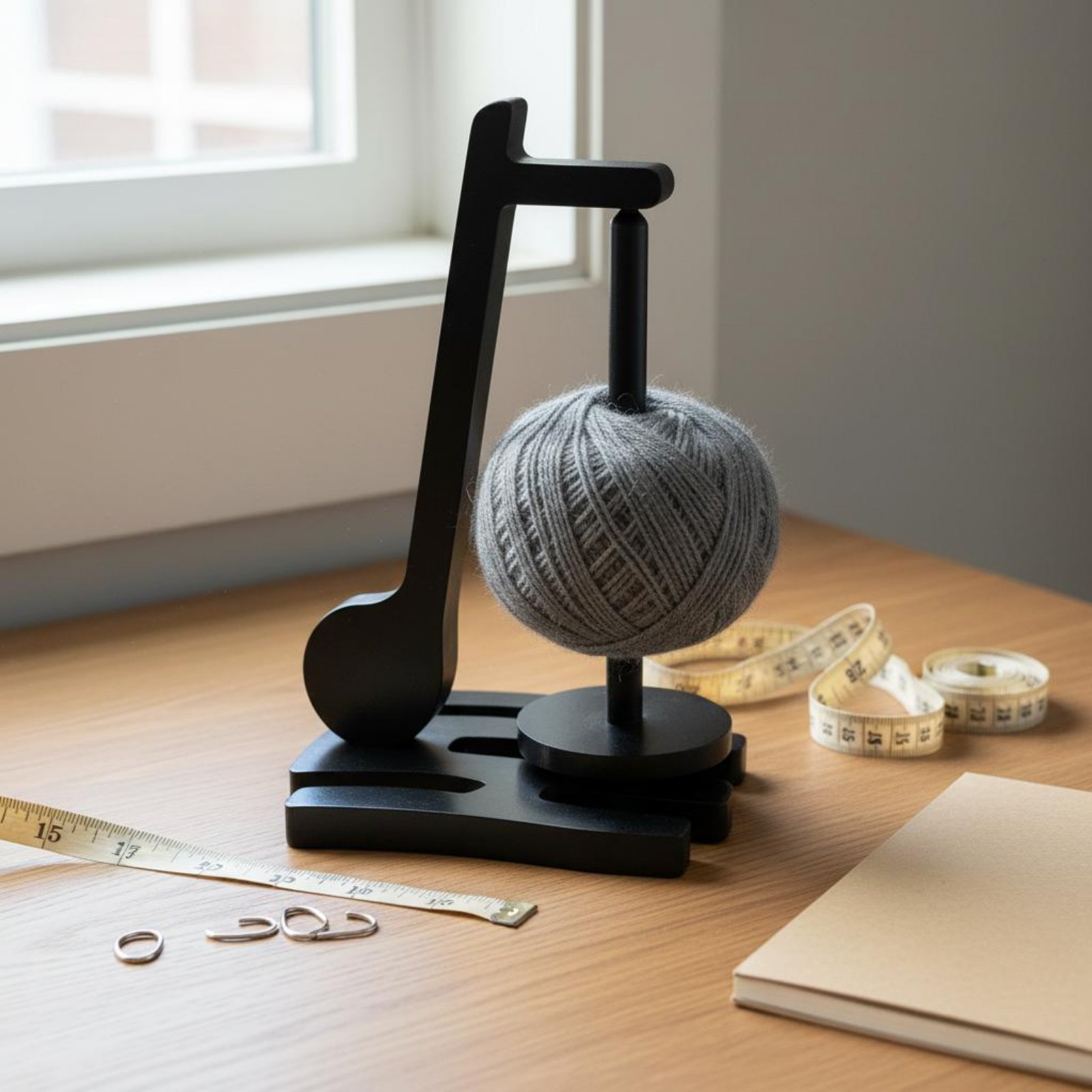 木製毛糸ホルダー360 °   回転式糸巻き器、縫製・編み物 - Sewing Knit のレビューと価格