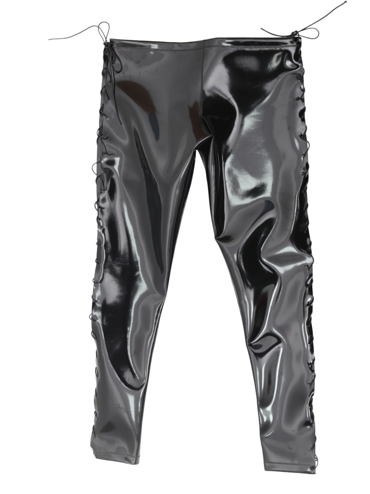 セクシーな男性用防水PU弾性ペンシルパンツ、包帯風、洗濯不要 - Sewing Latex のレビューと価格