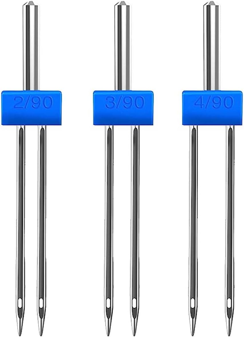 9本入りミシン針 ダブルツインニードル 2.0/90 3.0 - Twin Needle Stretch のレビューと価格