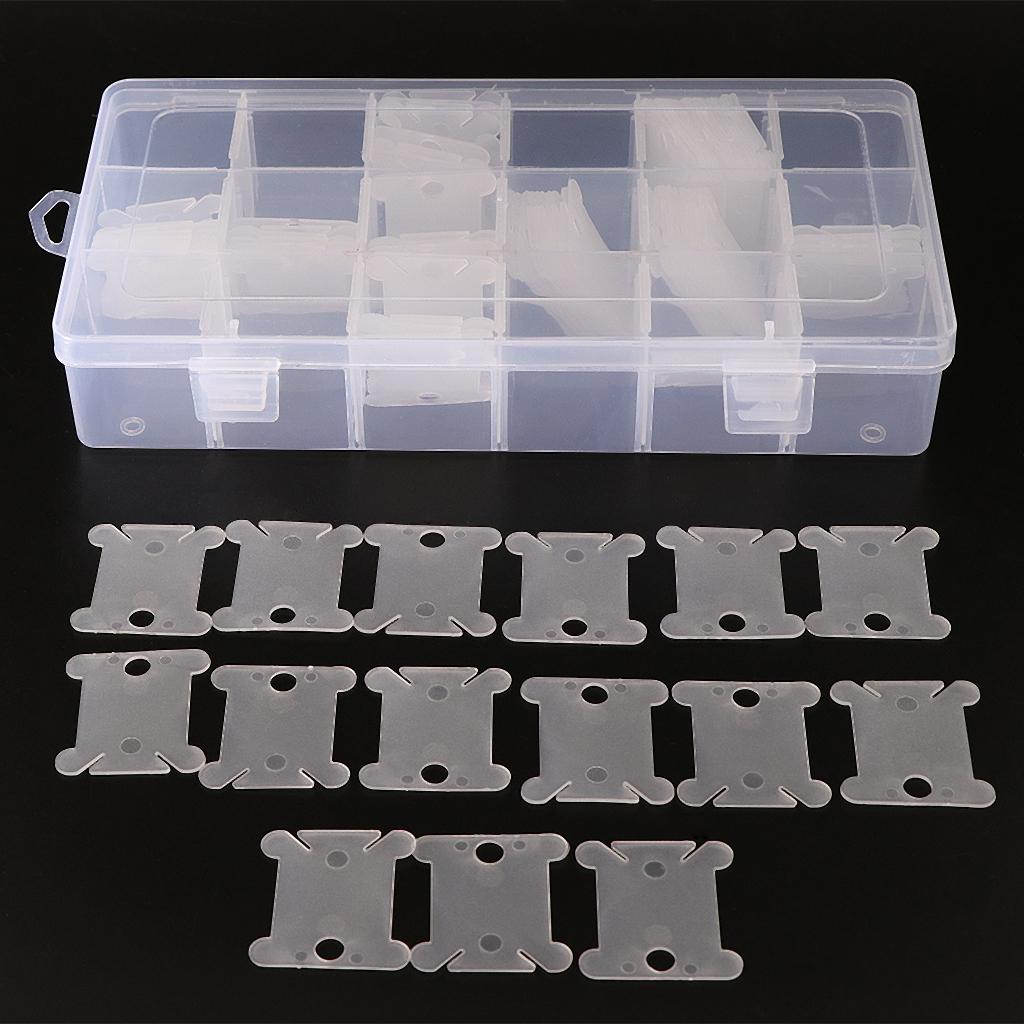 フロスボビンオーガナイザーボックスキット、バッグ編み糸かぎ針 - Bobbin Organizer Box のレビューと価格