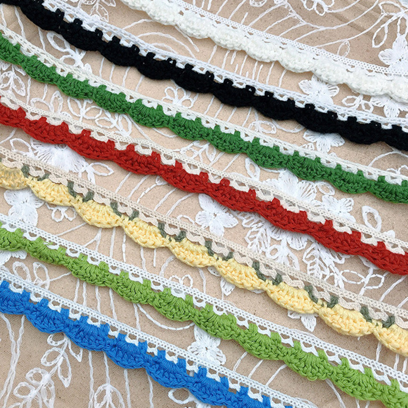 縫製用装飾綿かぎ針編みレースリボン,2メートル,手作りジュエ - Sewing Technology のレビューと価格