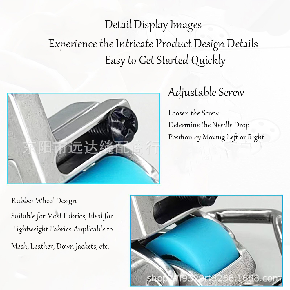 T5 3ローラー左右エッジガイド押さえ金 - 5in1多機能 - Textile Sewing Machines のレビューと価格