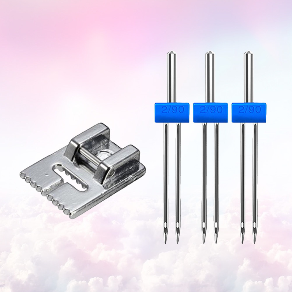 1個入りツインニードルミシン用ダブルニードルセット 金属・プ - Twin Needle Stretch のレビューと価格