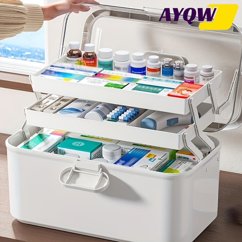 大容量透明蓋付き薬収納ボックス/ディスペンサーボックス -  - Bobbin Organizer Box のレビューと価格