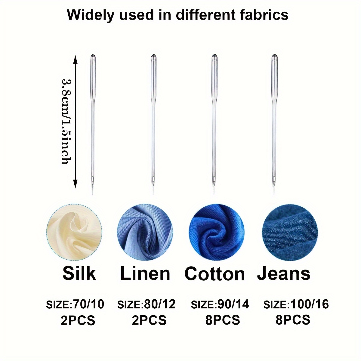 ユニバーサルミシン針 20 本セット - 70/10 90/ - Twin Needle Stretch のレビューと価格