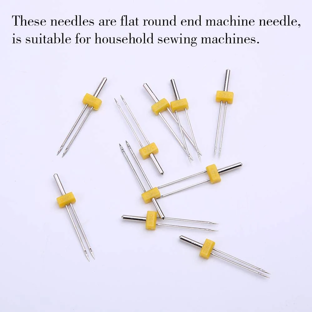 4-10個ミシンツイン針ダブルツインストレッチ針ピン3/75 - Twin Needle Stretch のレビューと価格