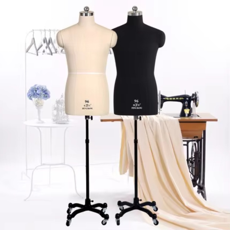 男性用ハーフボディ仕立てマネキン、縫製用大人用フルスケール裁 - Dress Form Mannequin のレビューと価格