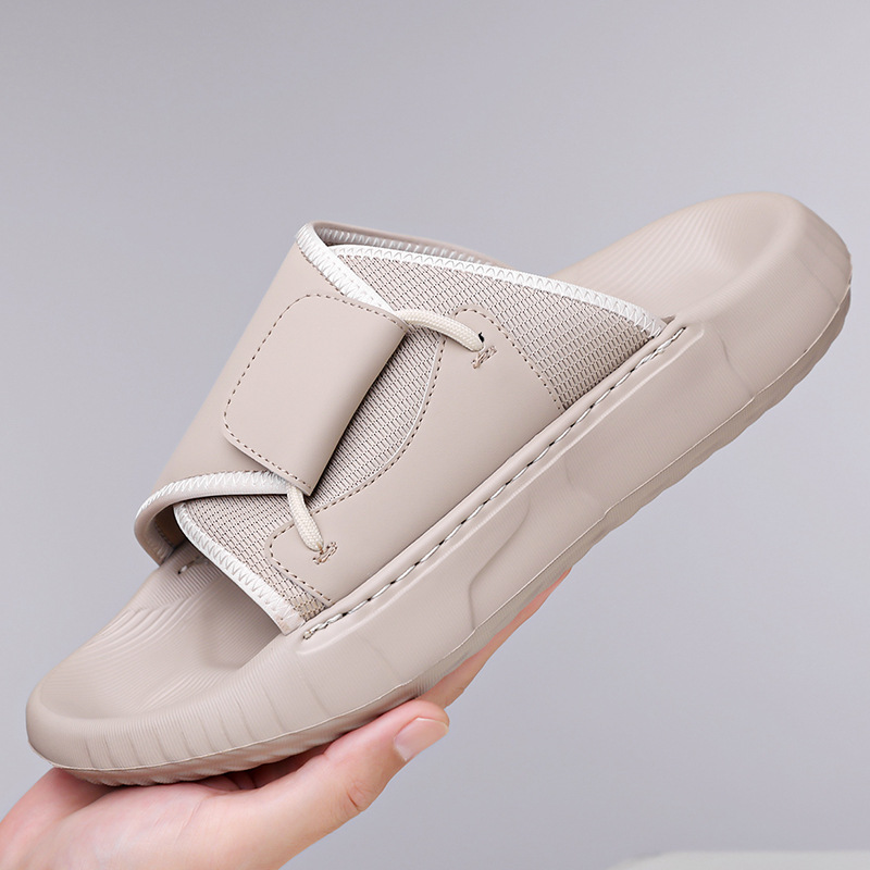 2026 夏の新しいスリッパ男性用ソリッドカラーファッション - Sewing Latex のレビューと価格