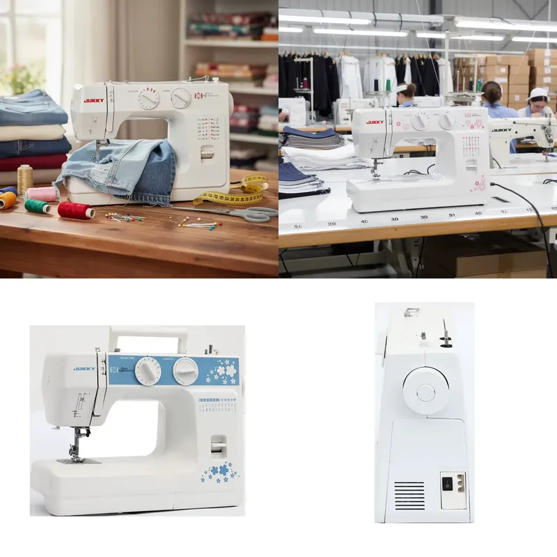 JUKKY 6224 家庭用多機能小型金属製手動電動ミシン（ - Sewing Jahit のレビューと価格