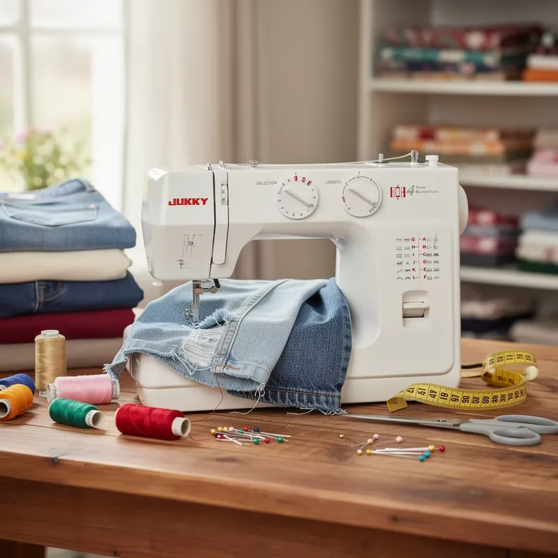 JUKKY 6224 家庭用多機能小型金属製手動電動ミシン（ - Sewing Jahit のレビューと価格