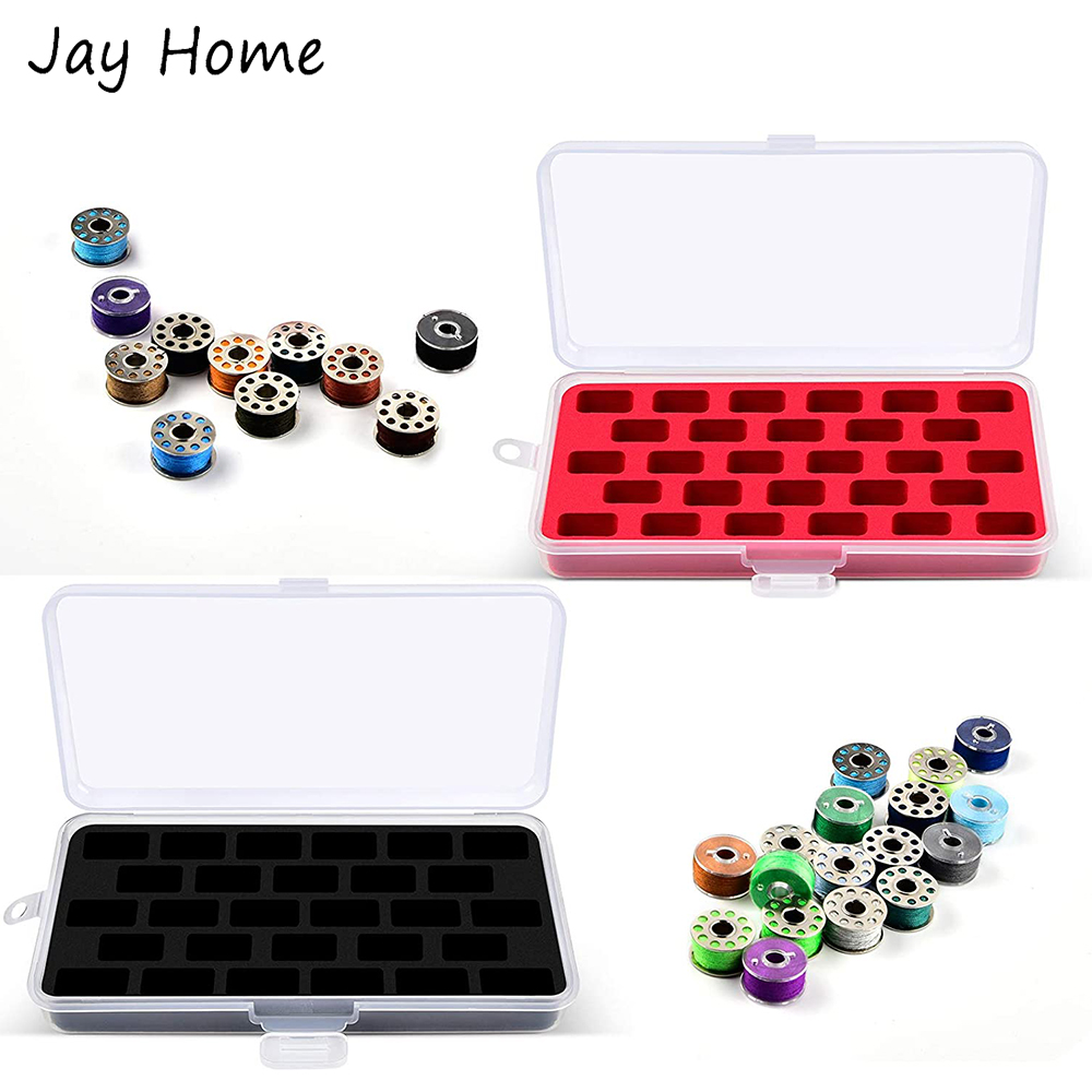 ミシン収納ボックス,28個のコンパートメントを備えたミシン収 - Bobbin Organizer Box のレビューと価格