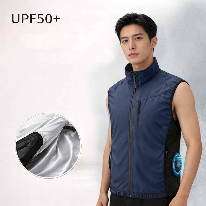 夏用男性用熱中症予防冷却高風量ファンインテリジェント空調服ベ - Sewing Vest のレビューと価格